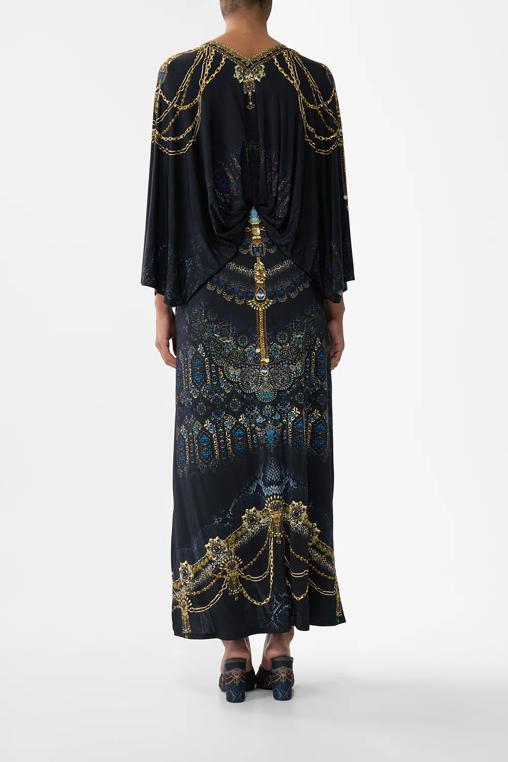 TUCK FRONT JERSEY DRESS SONG OF THE SOLSTICE