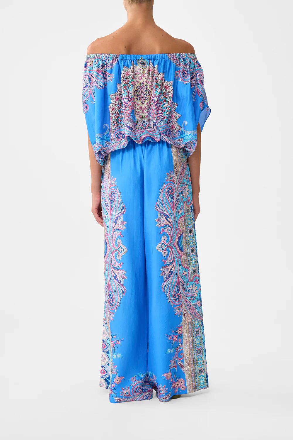 OFF SHOULDER ELASTIC TOP FOOTSTEPS IN FOLKLORE