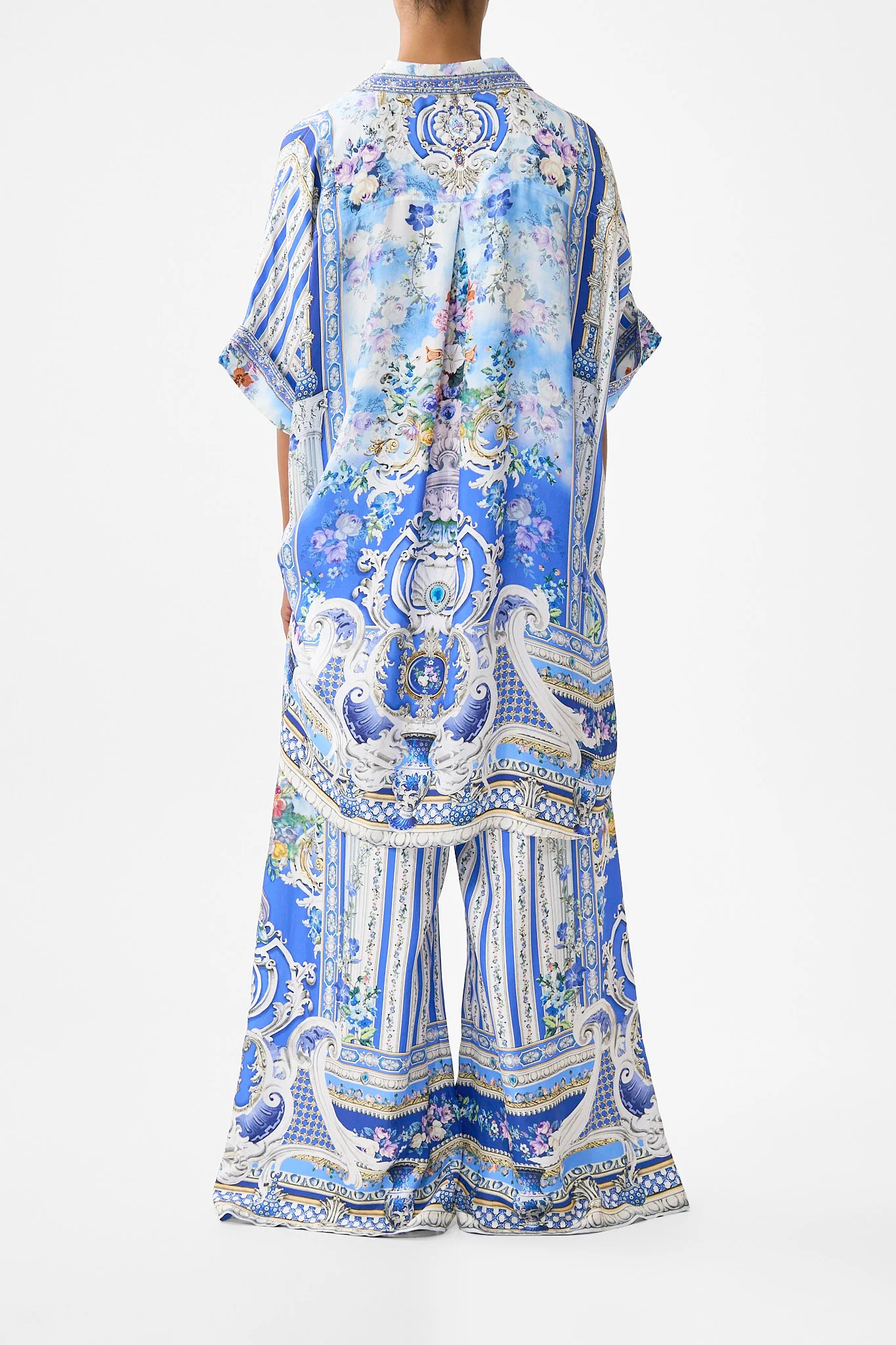 WIDE LEG TROUSER WITH FRONT POCKETS OTTOMAN OPULENCE