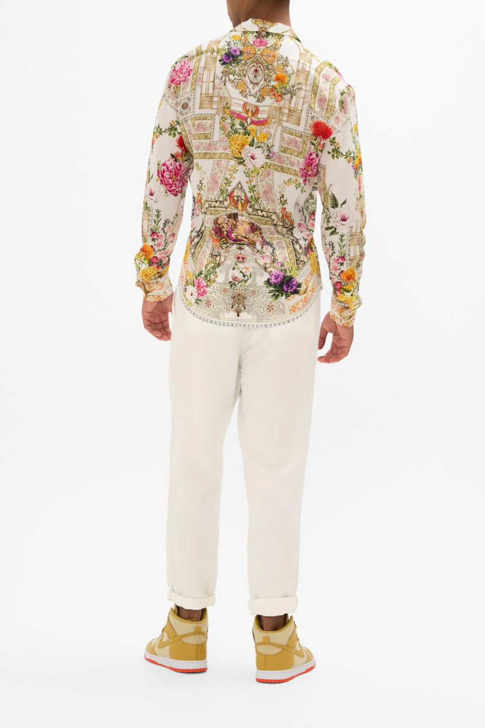 COLLARED LONG SLEEVE SHIRT EGYPTIAN ROSE