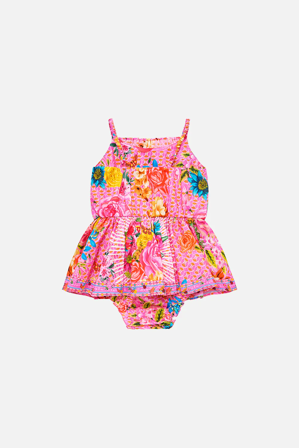 BABIES JUMP DRESS WITH FRILL NECK ILLUSTRATION NATION