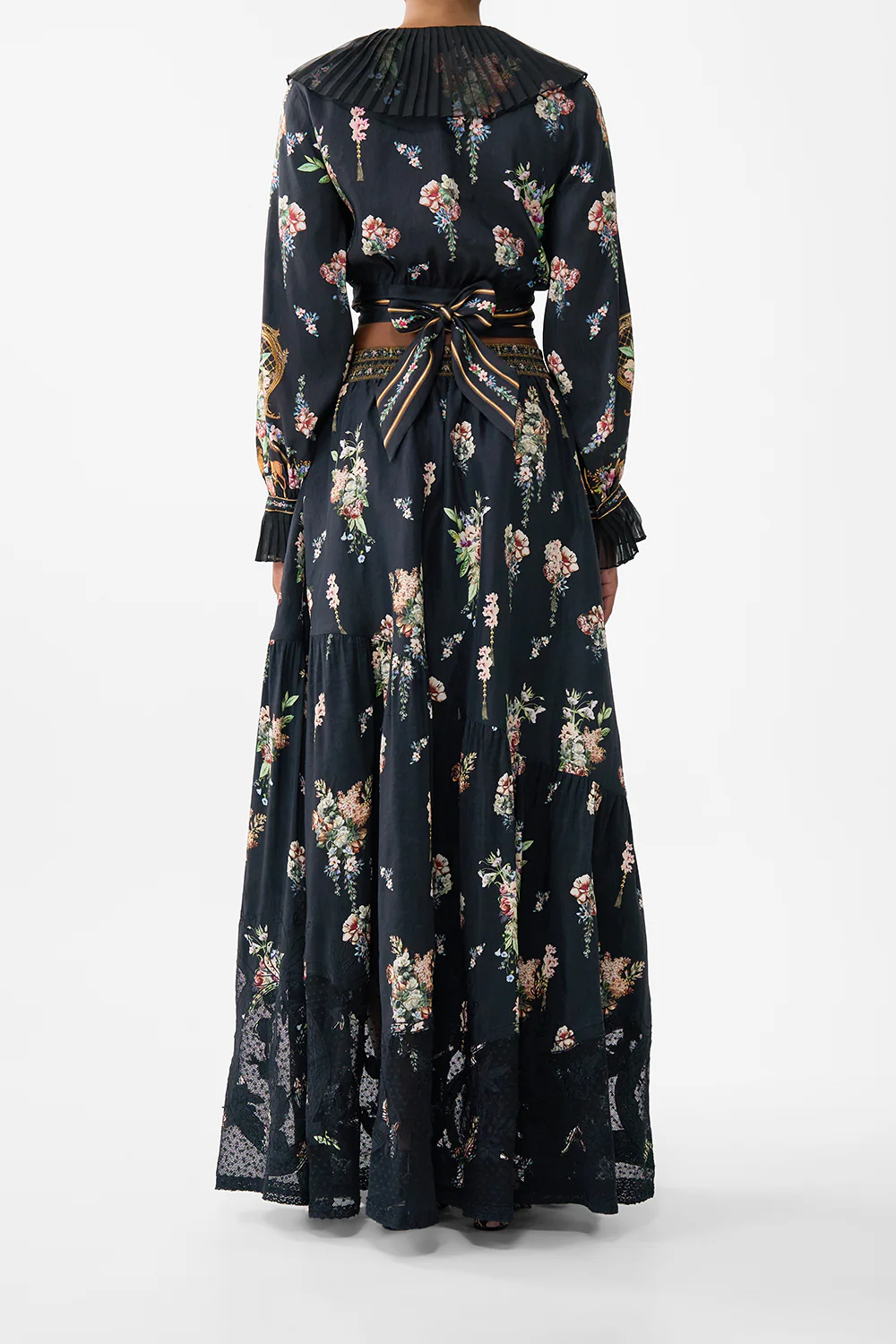 CROPPED WRAP TOP WITH PLEATED DETAIL NOBLE ENDEAVOURS