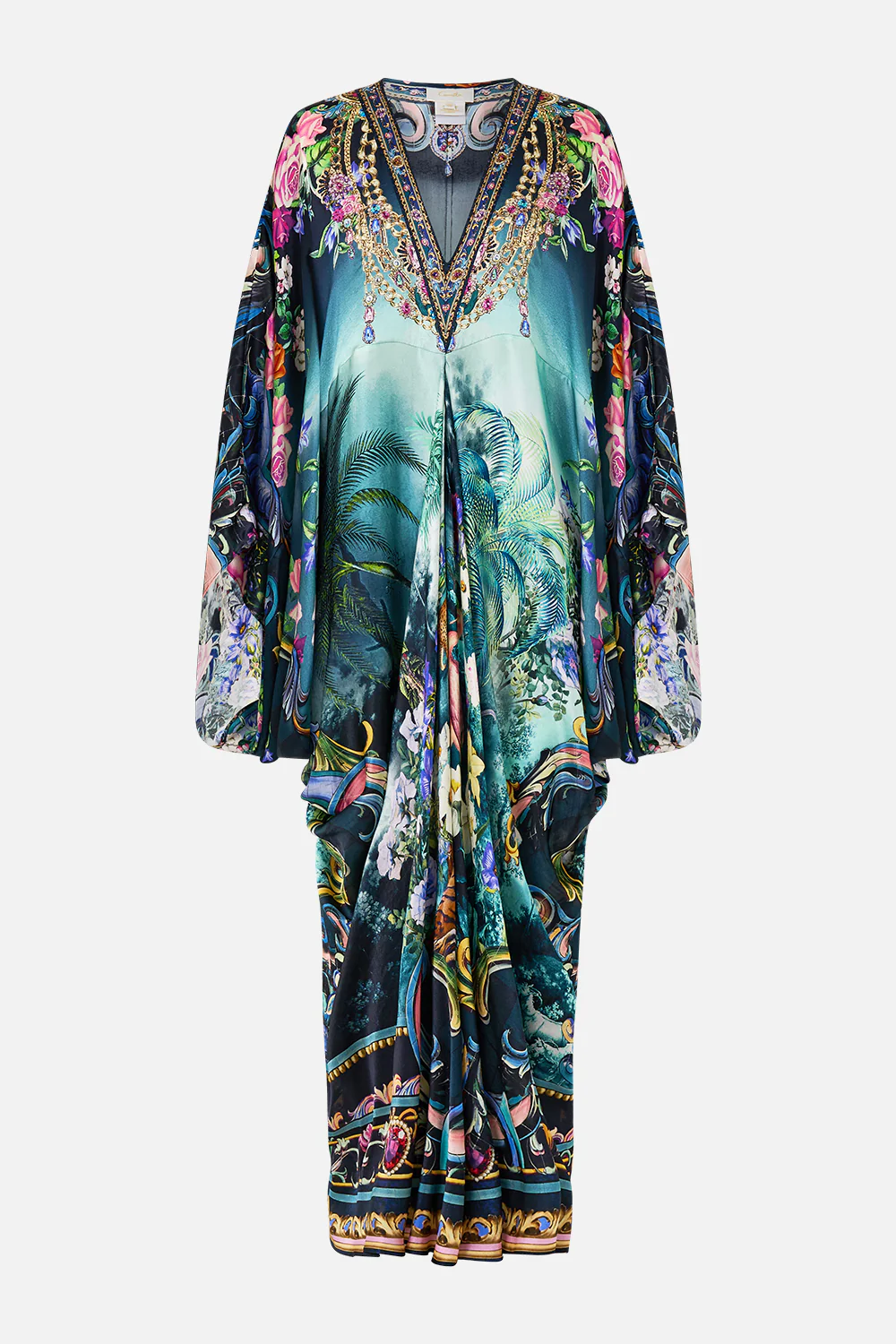 T SHAPE LONG KAFTAN BASKED IN BAROQUE