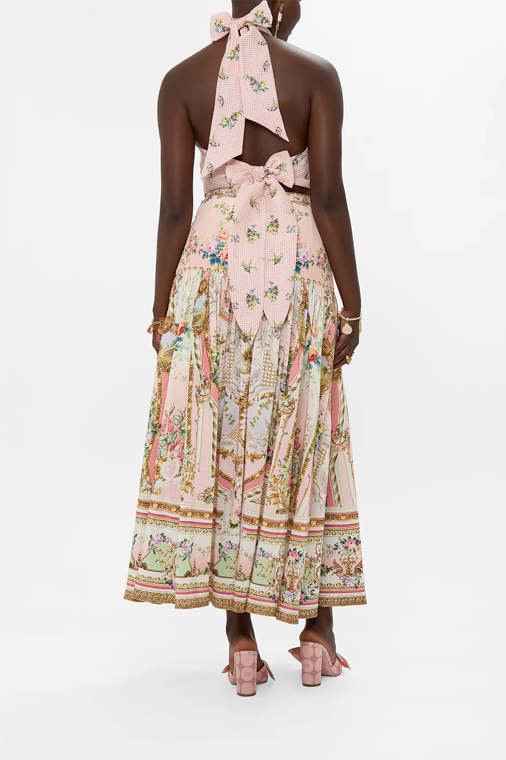 FITTED WAIST GATHERED SKIRT LISBON LULLABY