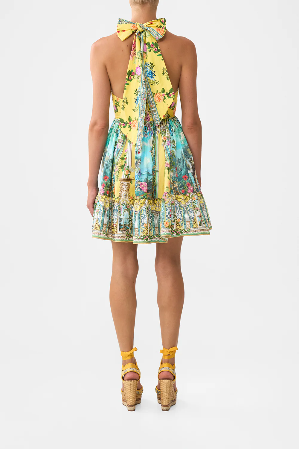 RUFFLE HEM HALTER SHORT DRESS TALES OF TOPKAPI PALACE