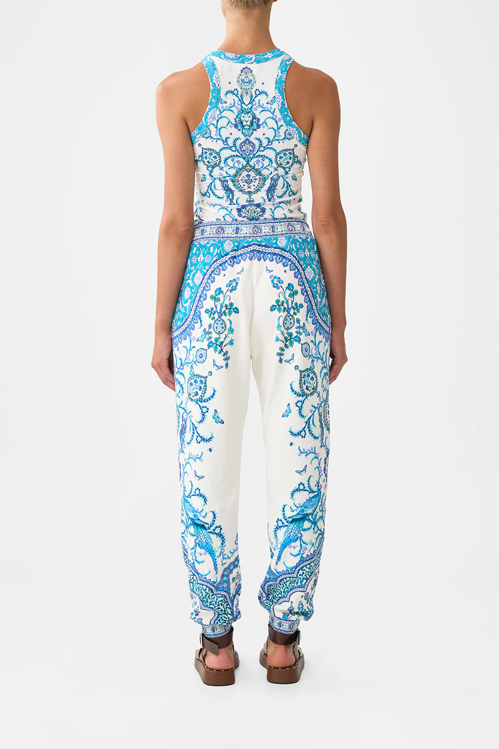 JERSEY TRACK PANT WITH SILK DETAILS ISNIK LULLABY