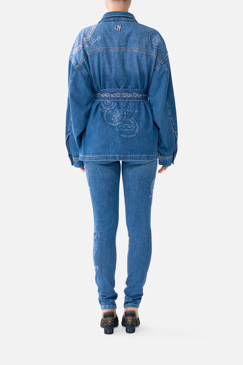 ALIKA HIGH NECK JACKET DENIM