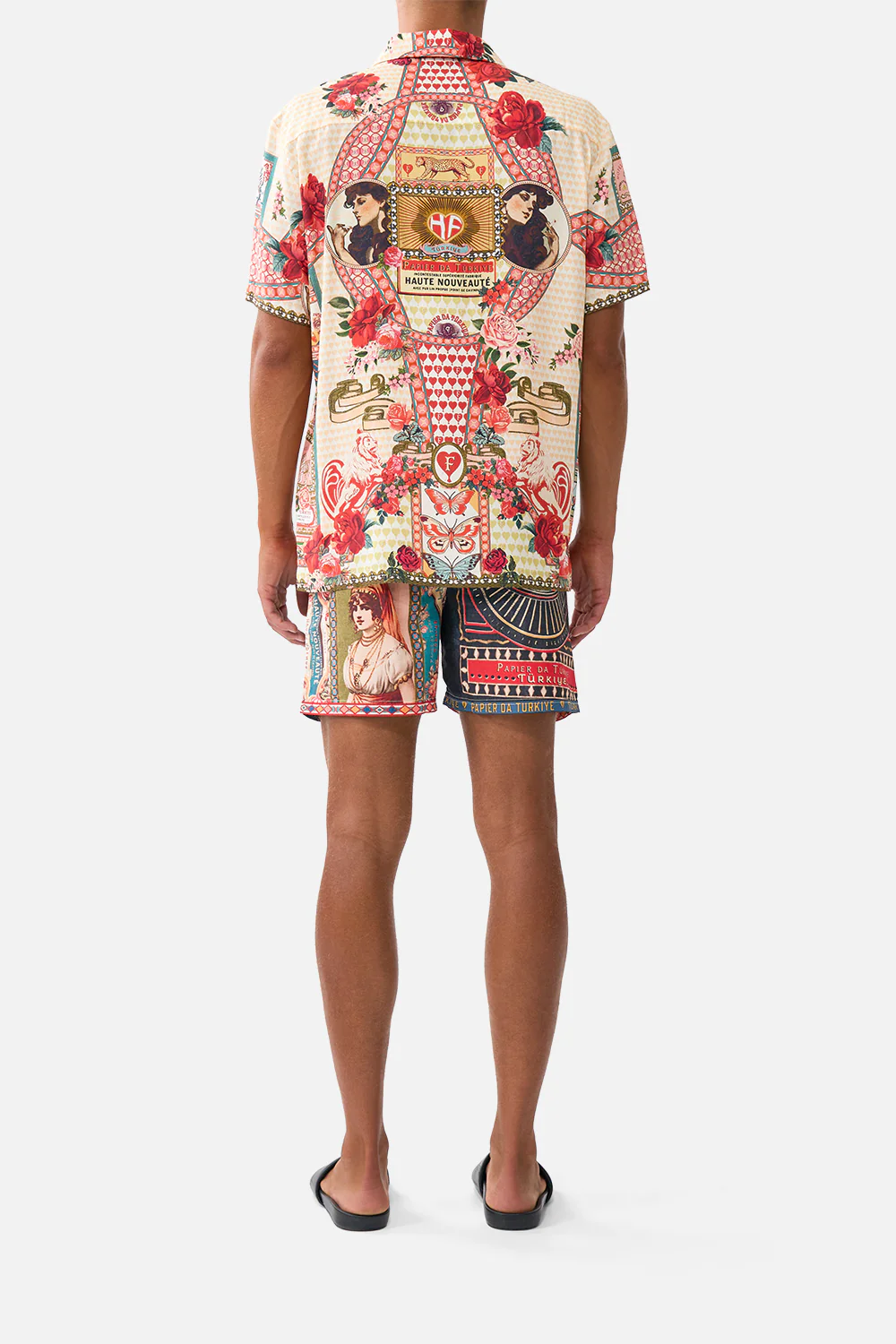 SHORT SLEEVE CAMP COLLARED SHIRT HIGH CLASS HOOKAH