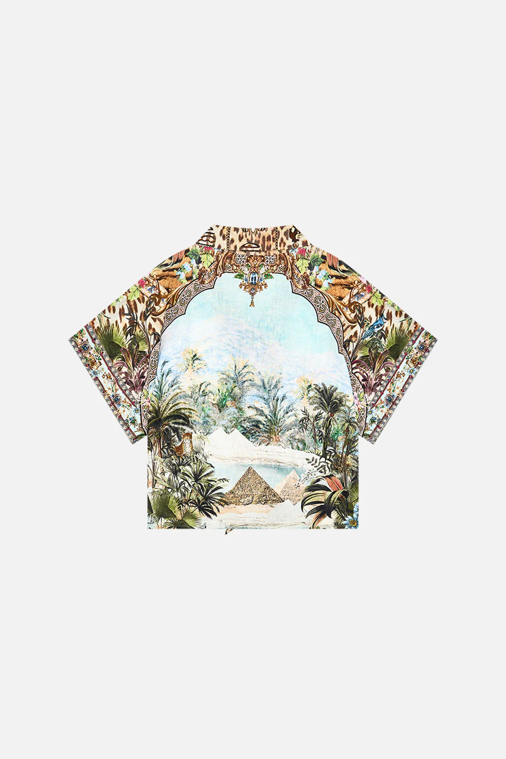 KIDS CROP TIE FRONT SHIRT 4-10 VIEWS OF THE VALLEY