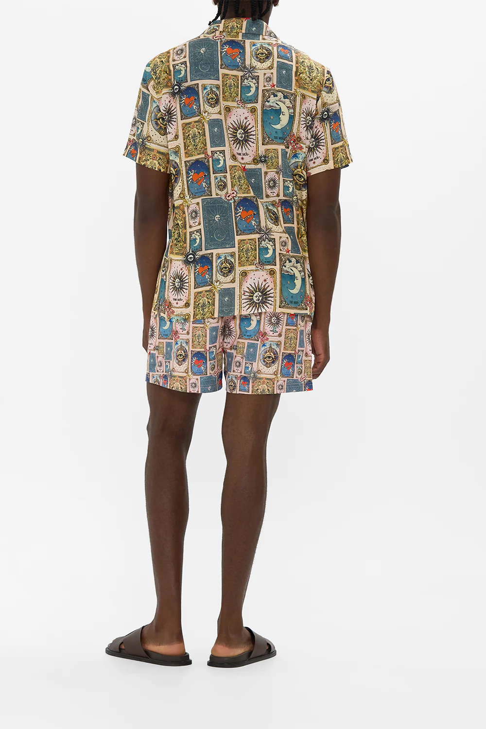 SHORT SLEEVE CAMP COLLARED SHIRT HOUSE OF HOROSCOPES