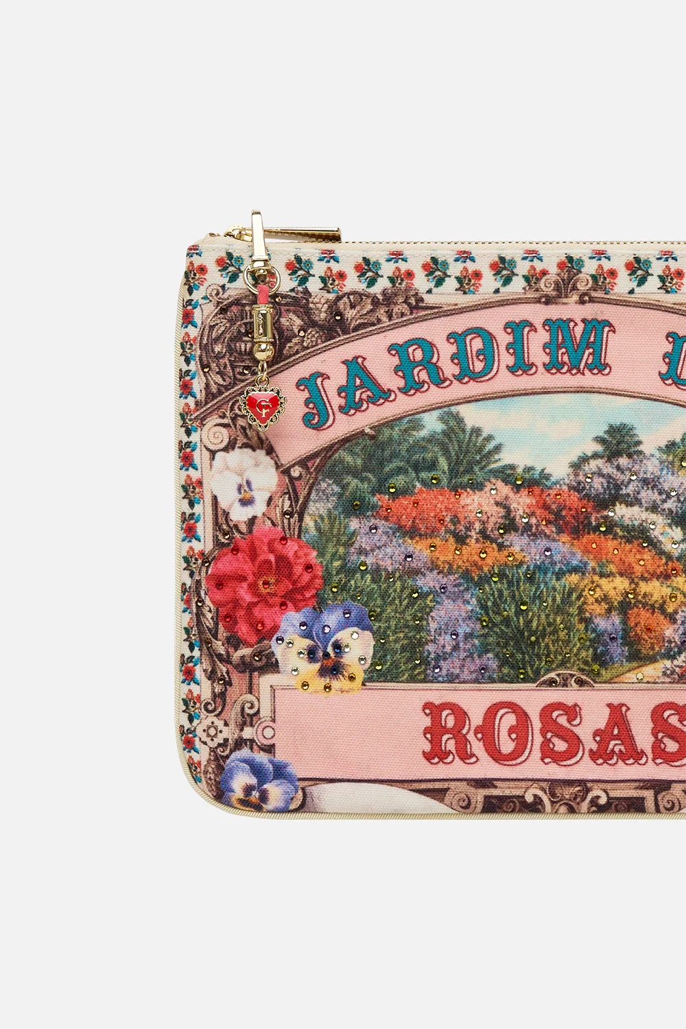 SMALL CANVAS CLUTCH AROMATIC AMOR