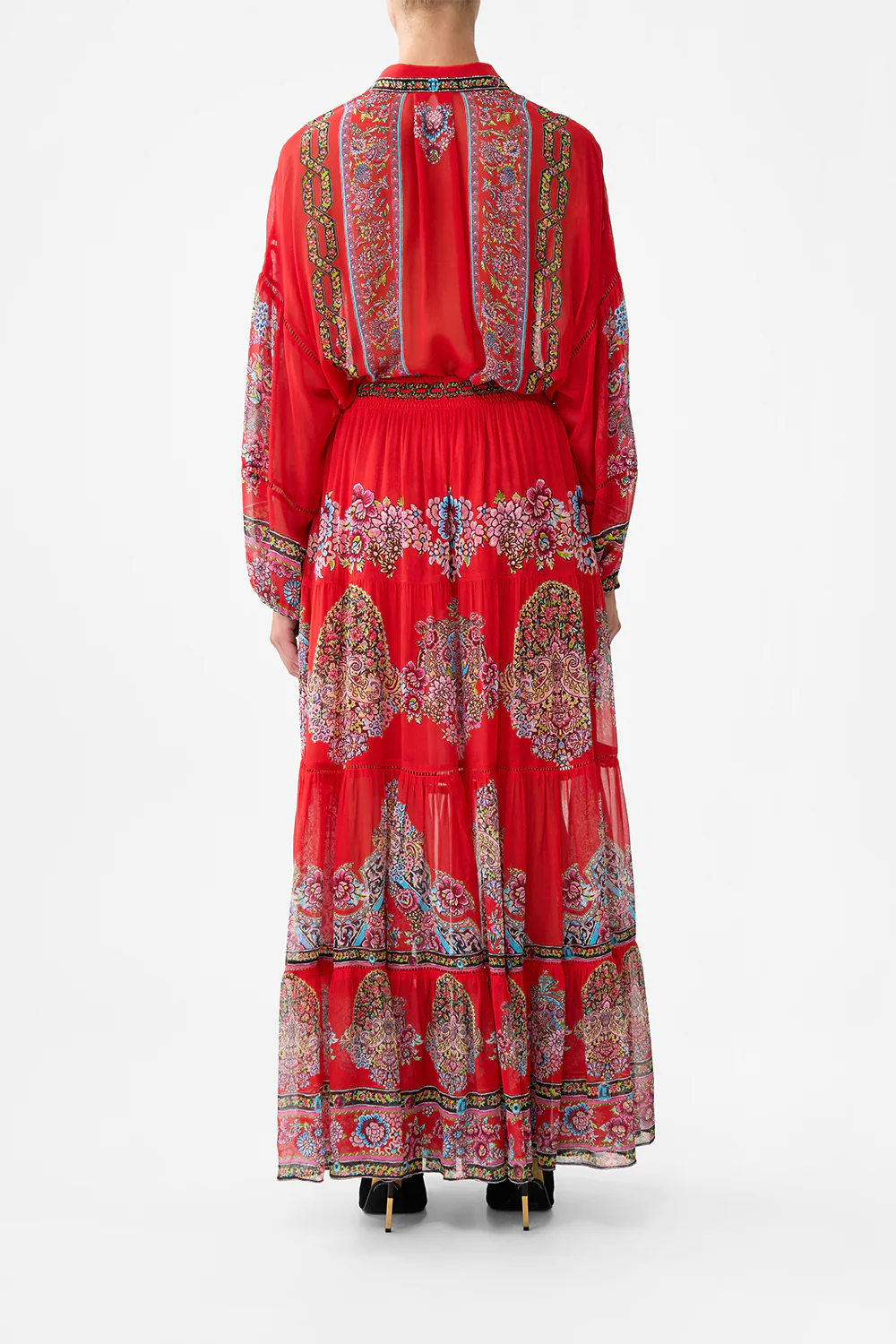 TIERED MAXI SKIRT ARTISANS OF ANATOLIA