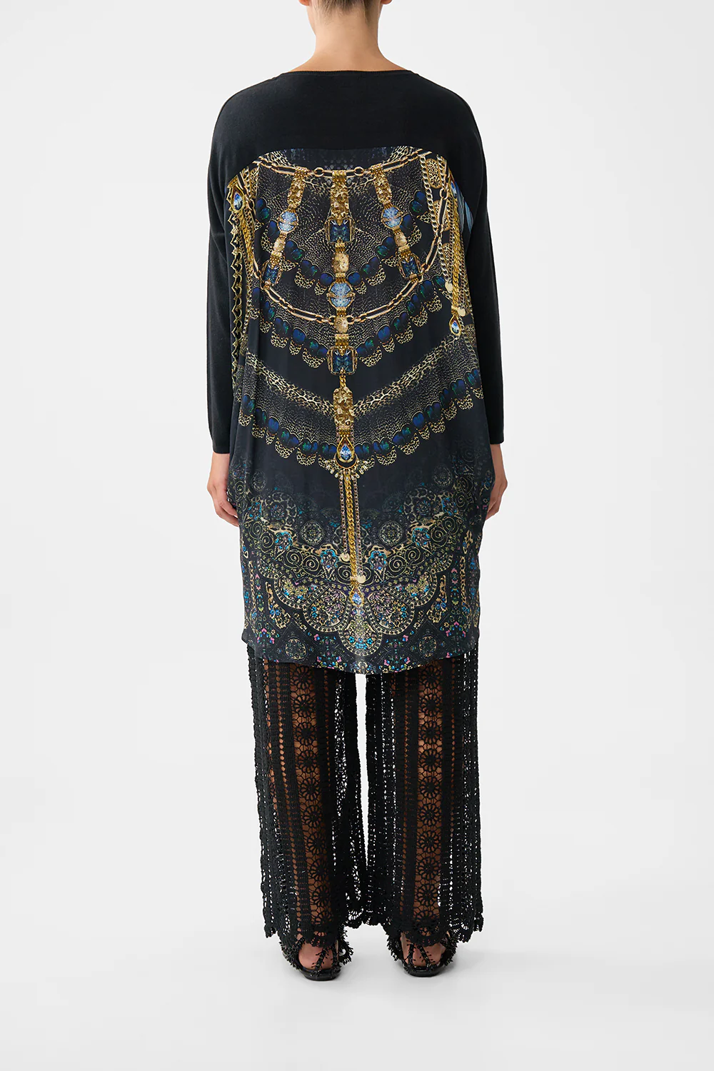 LONG SLEEVE JUMPER WITH PRINT BACK SONG OF THE SOLSTICE