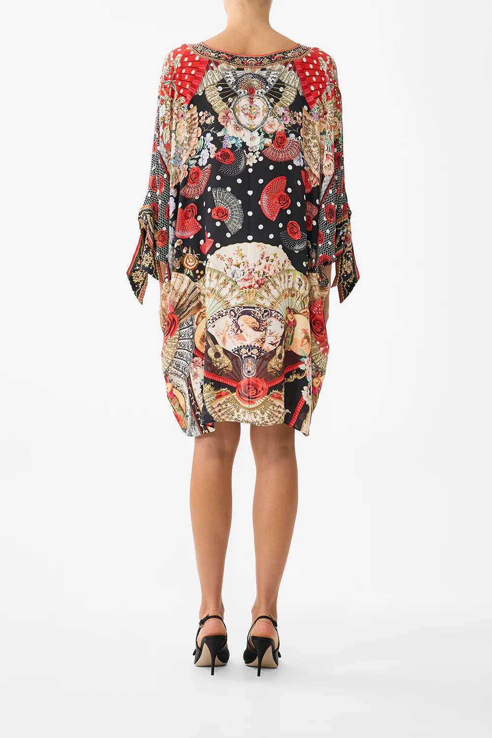 TIE SLEEVE SHORT V NECK KAFTAN DAUGHTERS OF DUENDE
