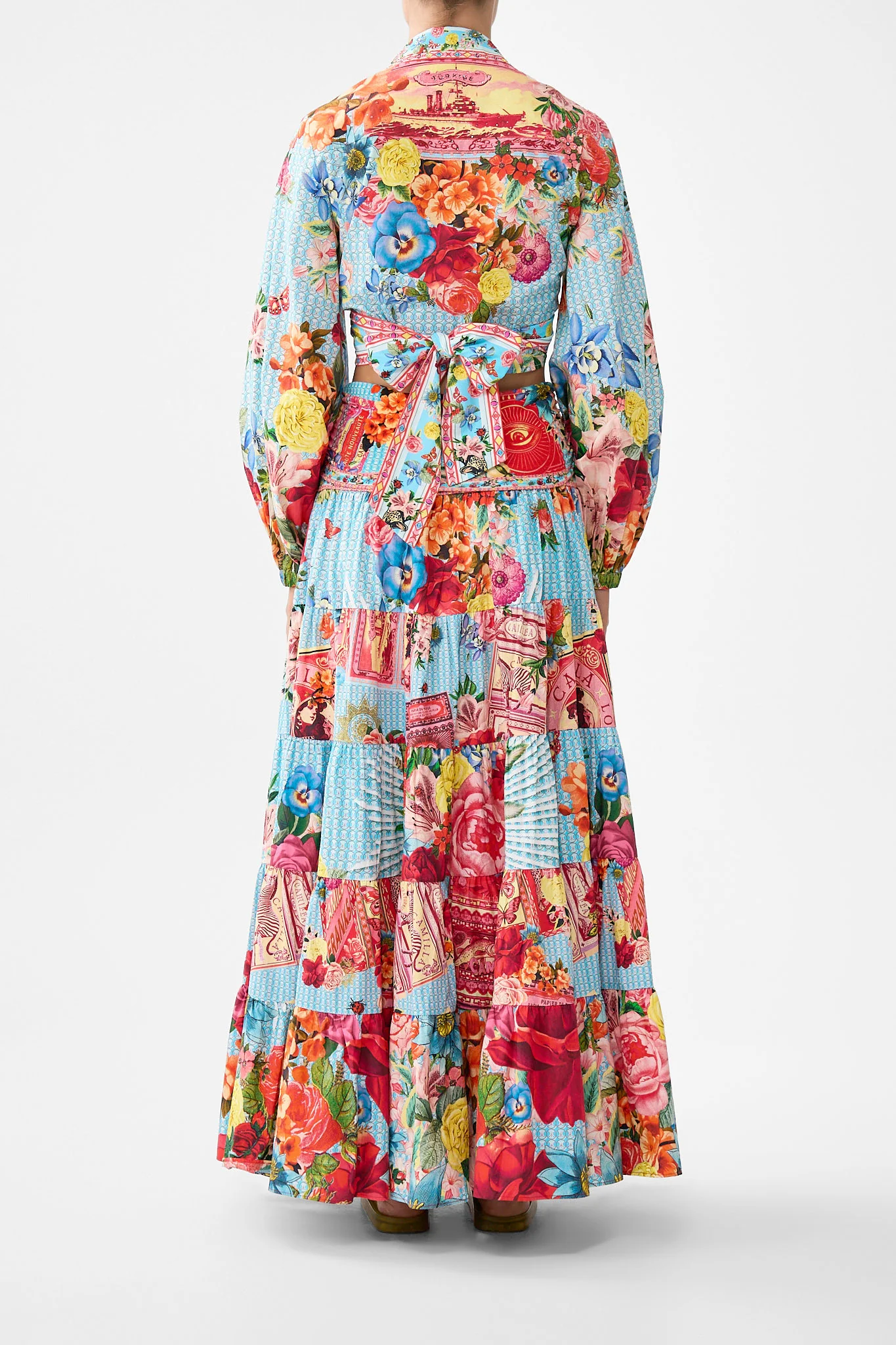 JERSEY SPLICED TIERED SKIRT PAPERS AND CURIOUS CAPERS