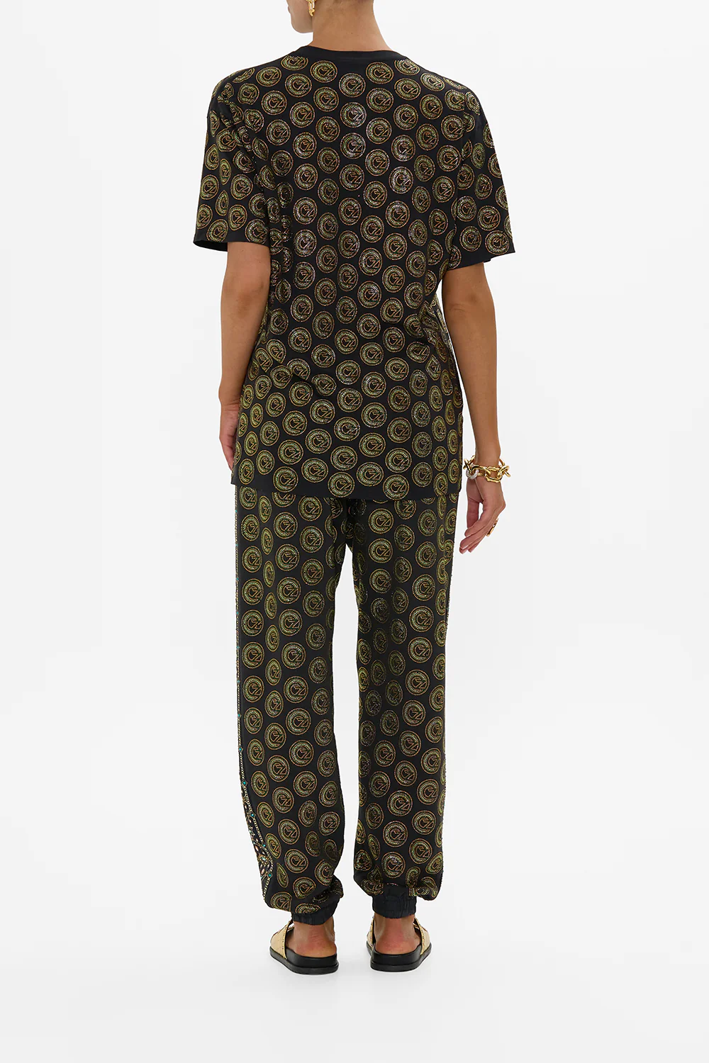 OVERSIZED BAND TEE- BLACK DEFY GRAVITY