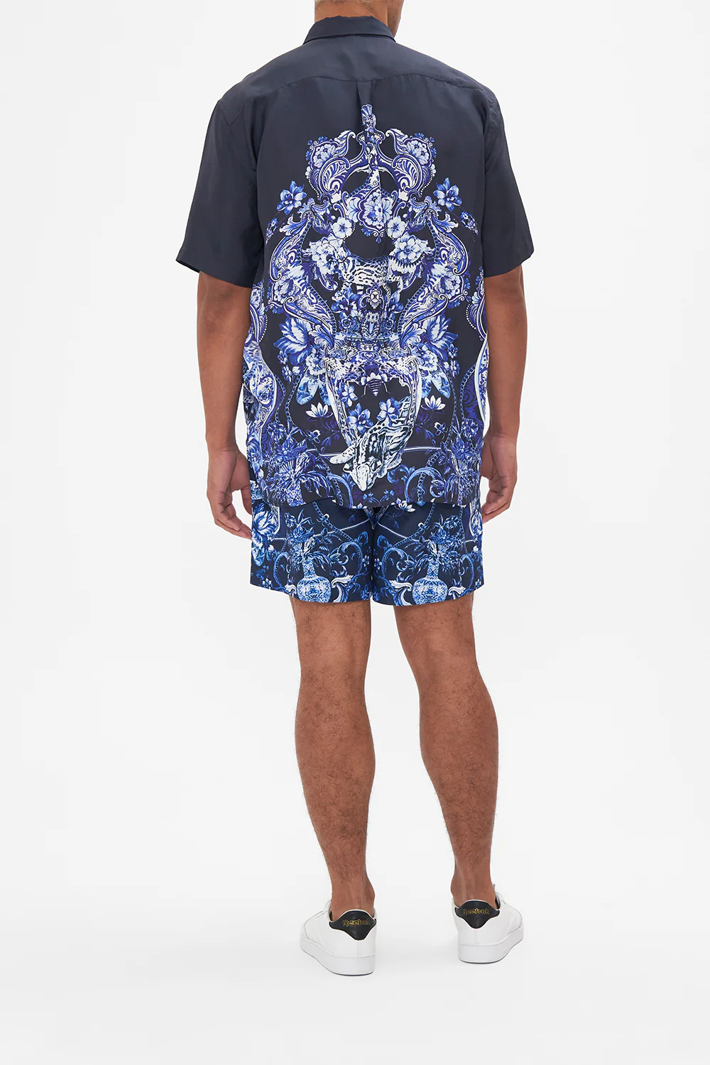 OVERSIZED BUTTON THROUGH SS SHIRT DELFT DYNASTY