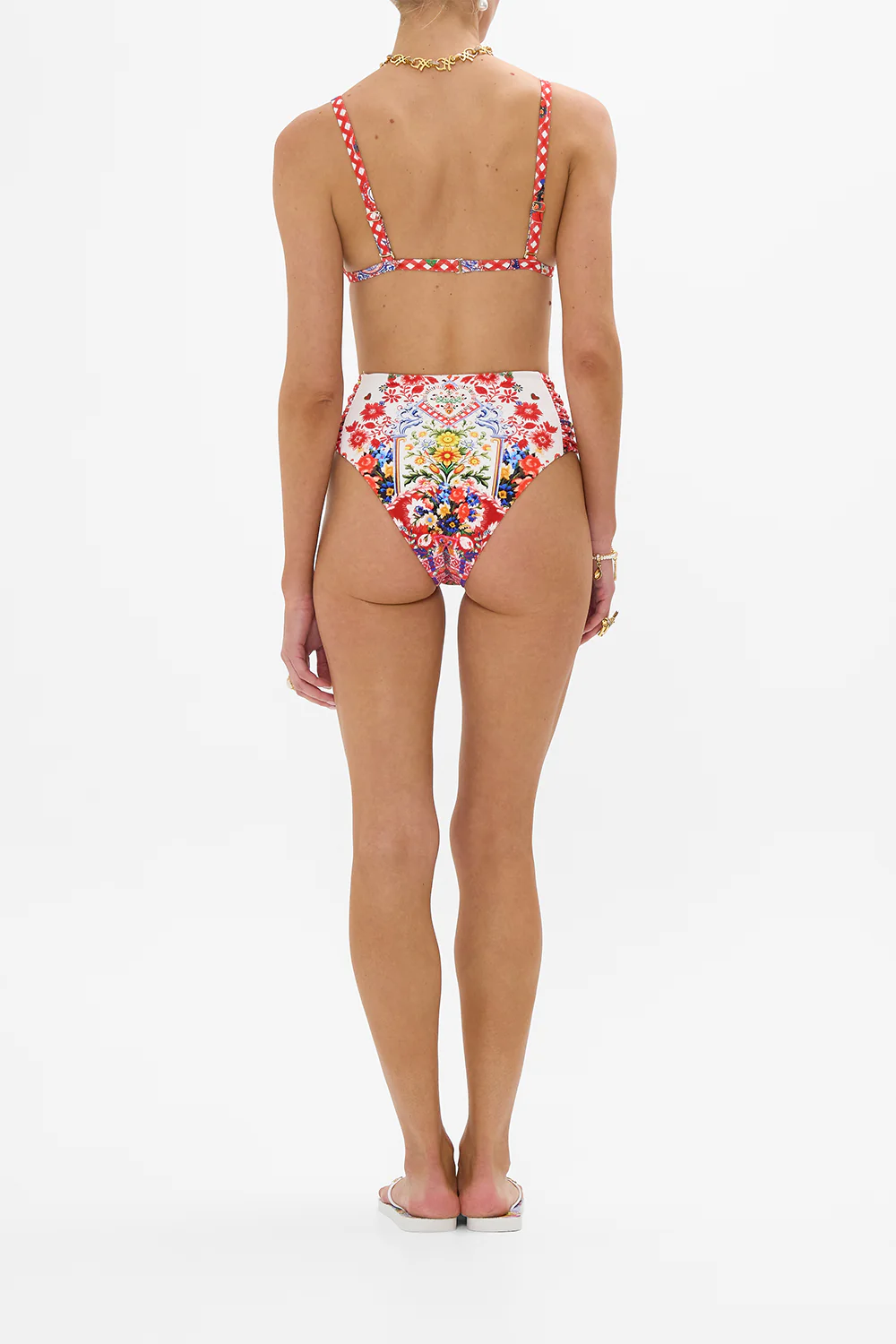 KNOT FRONT TRIANGLE BRA FAITH, LUCK & JUSTICE