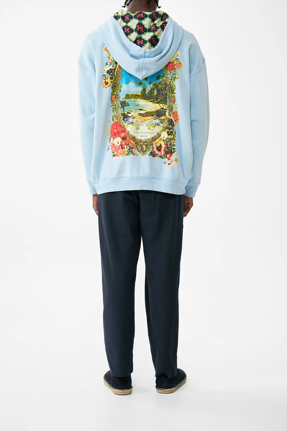 RELAXED FIT OVERSIZED HOODIE W KANGA POCKET BATHING BOMBSHELL