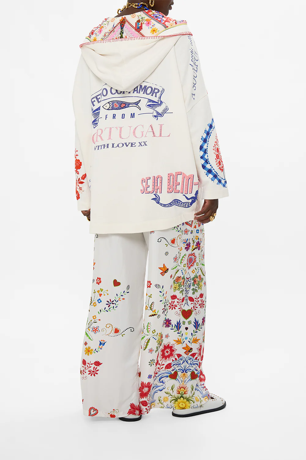 HOODIE JACKET WITH POCKETS FAITH, LUCK & JUSTICE