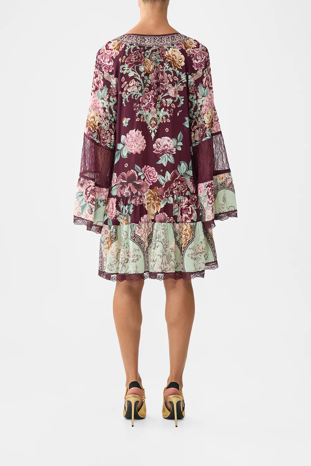 A-LINE GATHERED PANEL DRESS IF THESE TILES COULD TALK