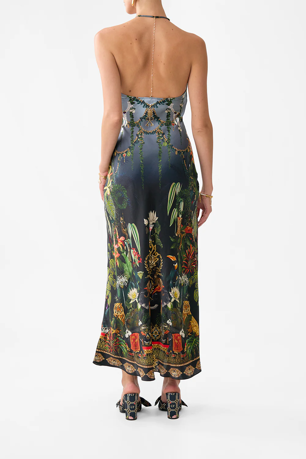 CHAIN DETAIL SLIP DRESS READY FOR MY WELCOME DRINK