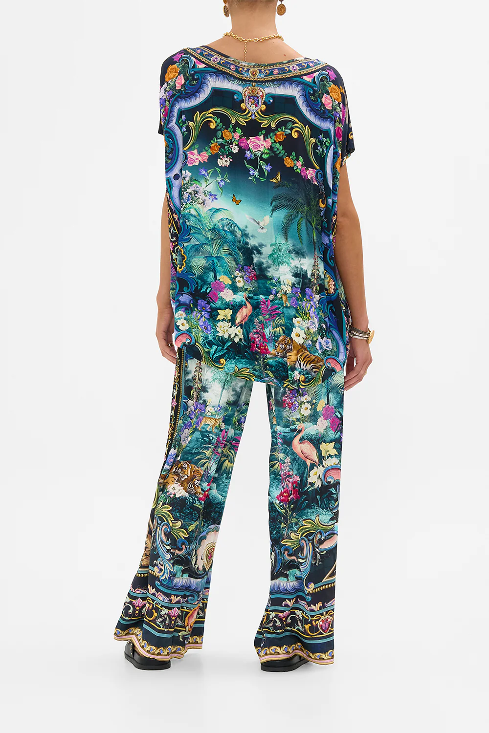 STRAIGHT LEG PANT BASKED IN BAROQUE