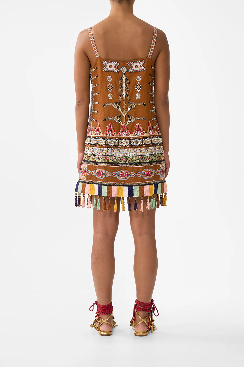 SQUARE NECK SHIFT DRESS FABRIC OF TIME