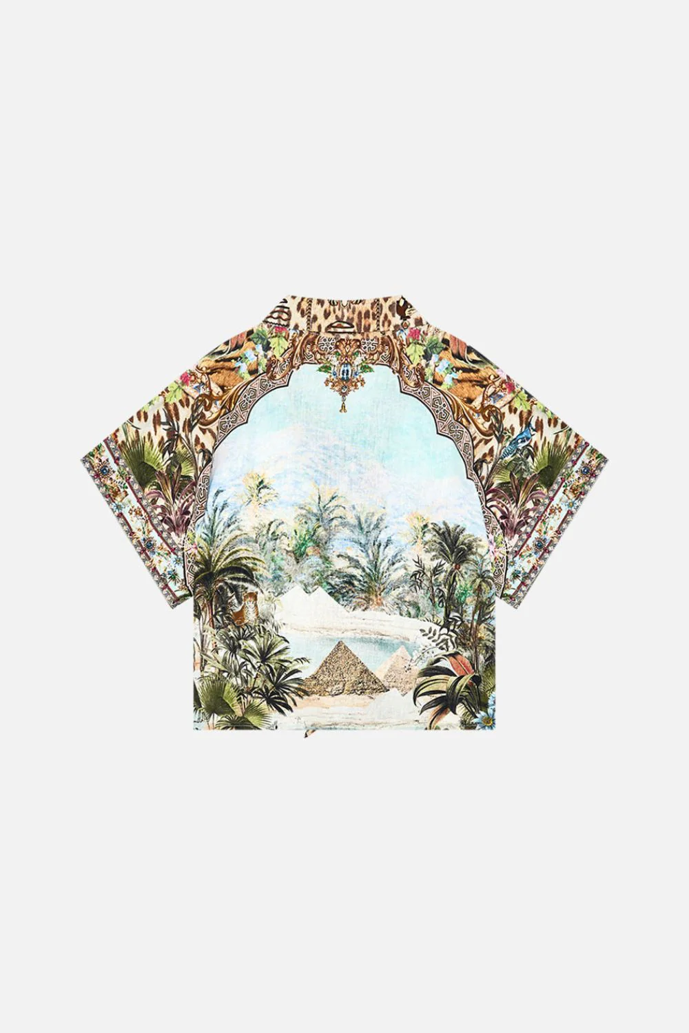 KIDS CROP TIE FRONT SHIRT 12-14 VIEWS OF THE VALLEY