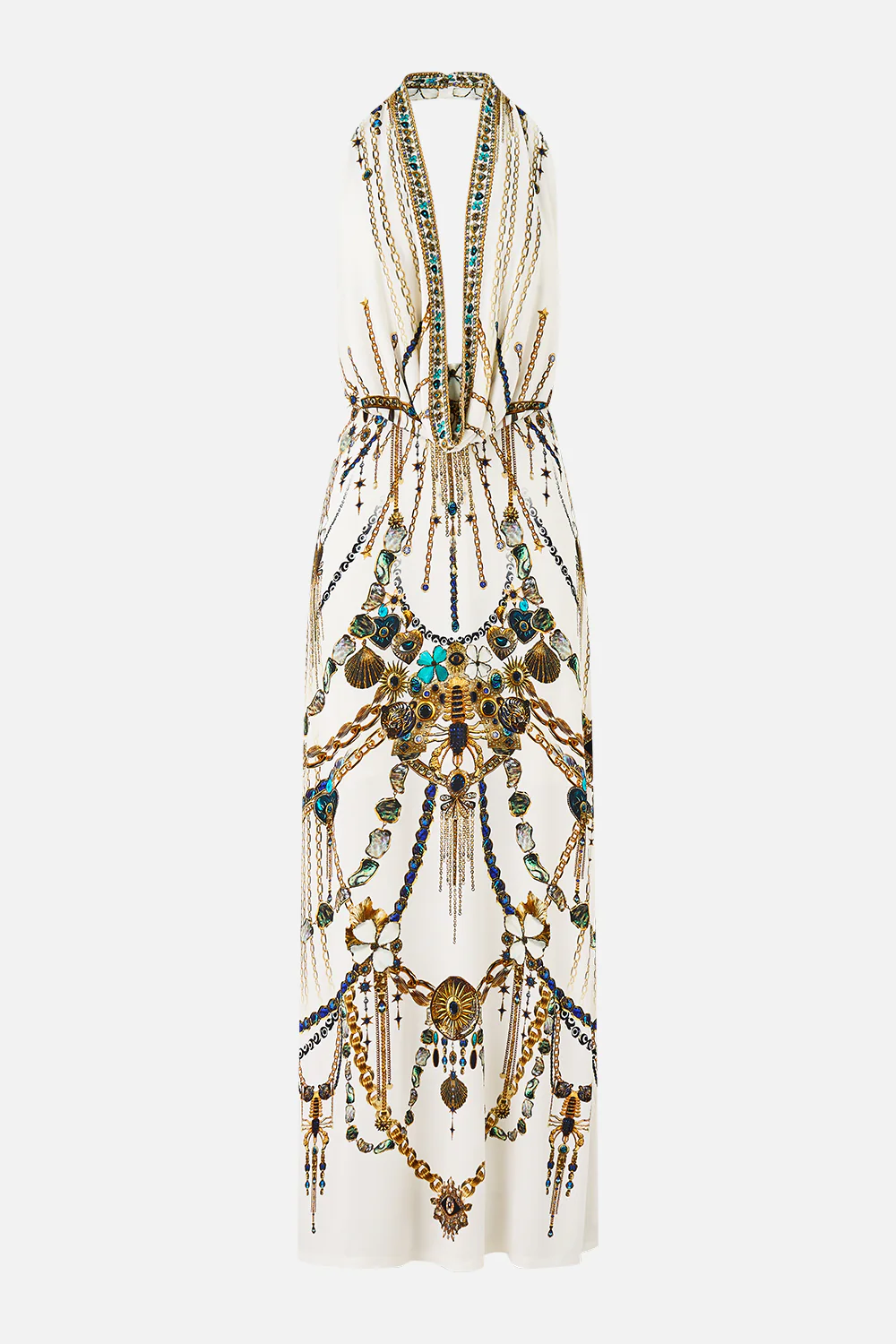 DEEP COWL PLUNGE DRESS CHAIN GANG