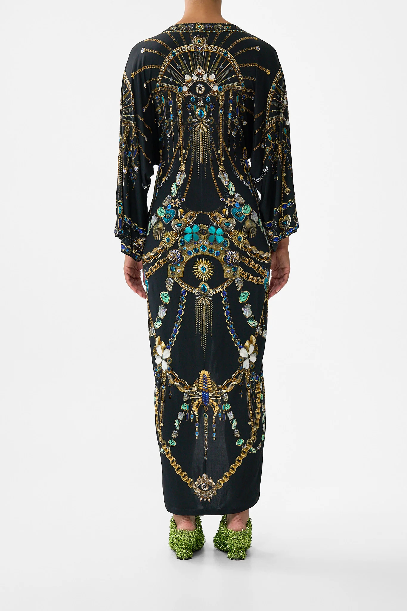 LONG SPLIT FRONT TWIST DRESS AMULETS AND ALCHEMY