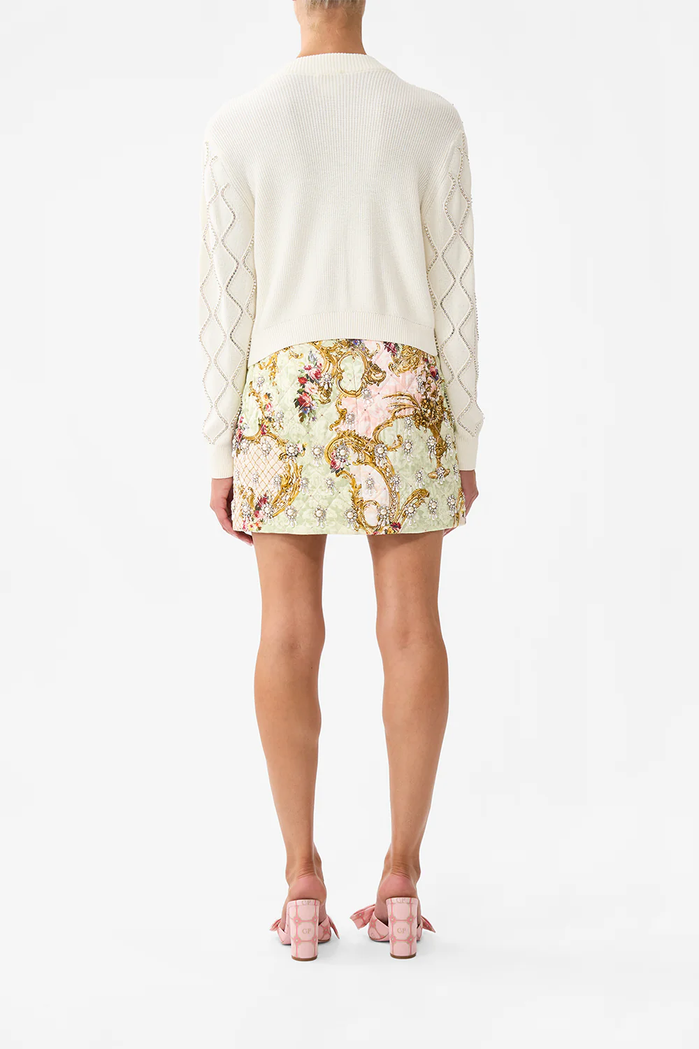 CROPPED KNIT CARDIGAN THE QUEENS QUARTERS