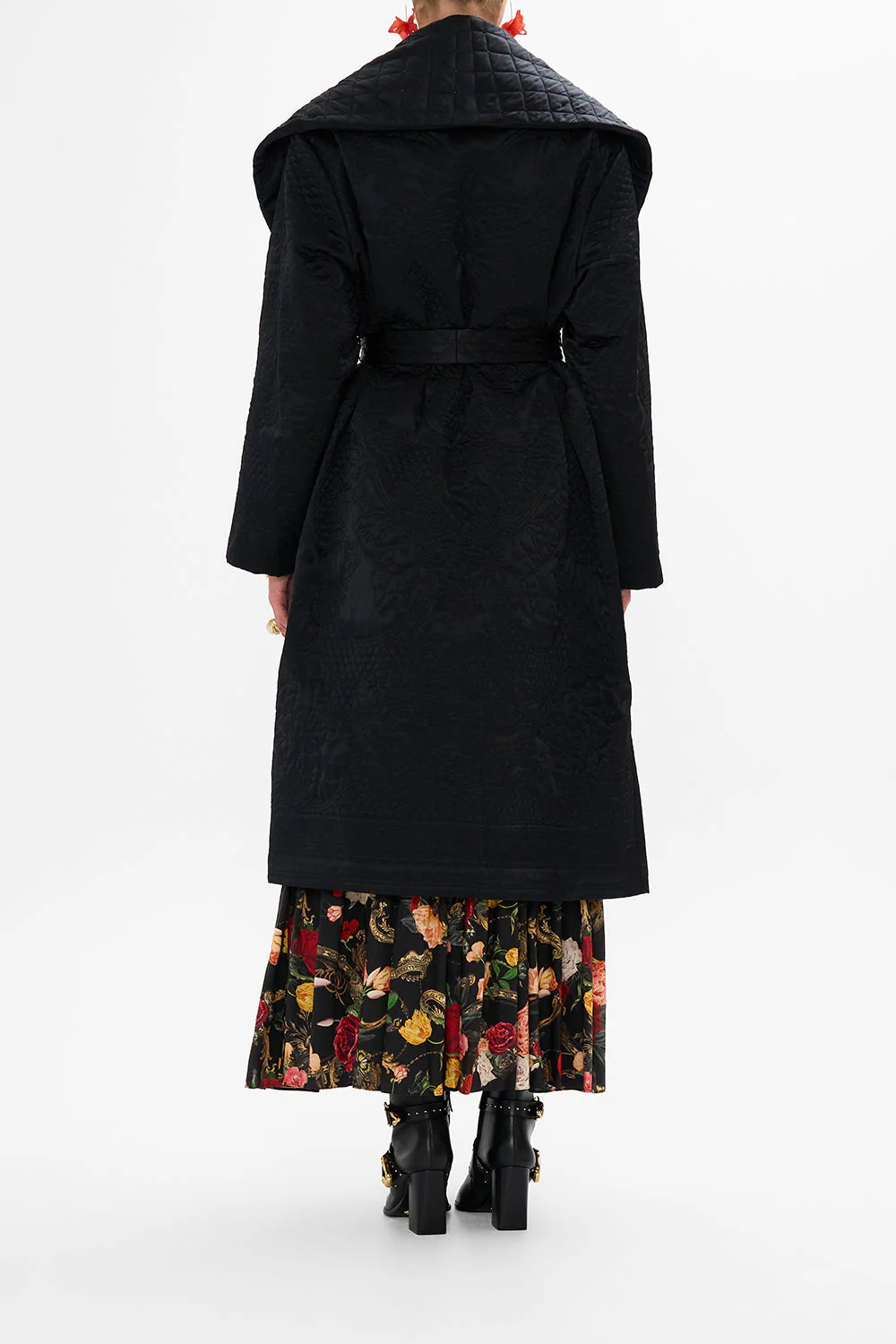 PUFFER LONG WRAP COAT MAGIC IN THE MANUSCRIPTS