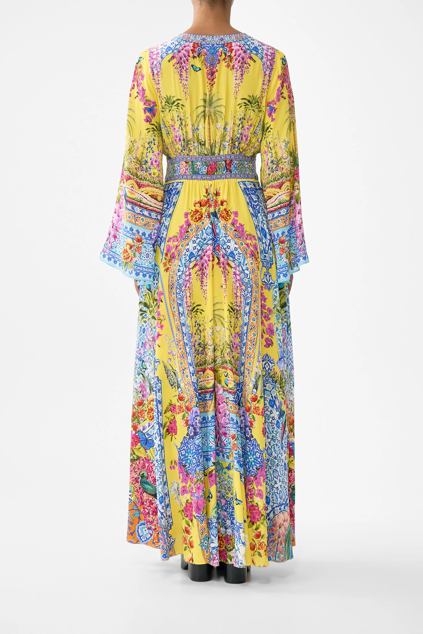 KIMONO SLEEVE DRESS WITH SHIRRING DETAIL SULTANAHMET SUMMER