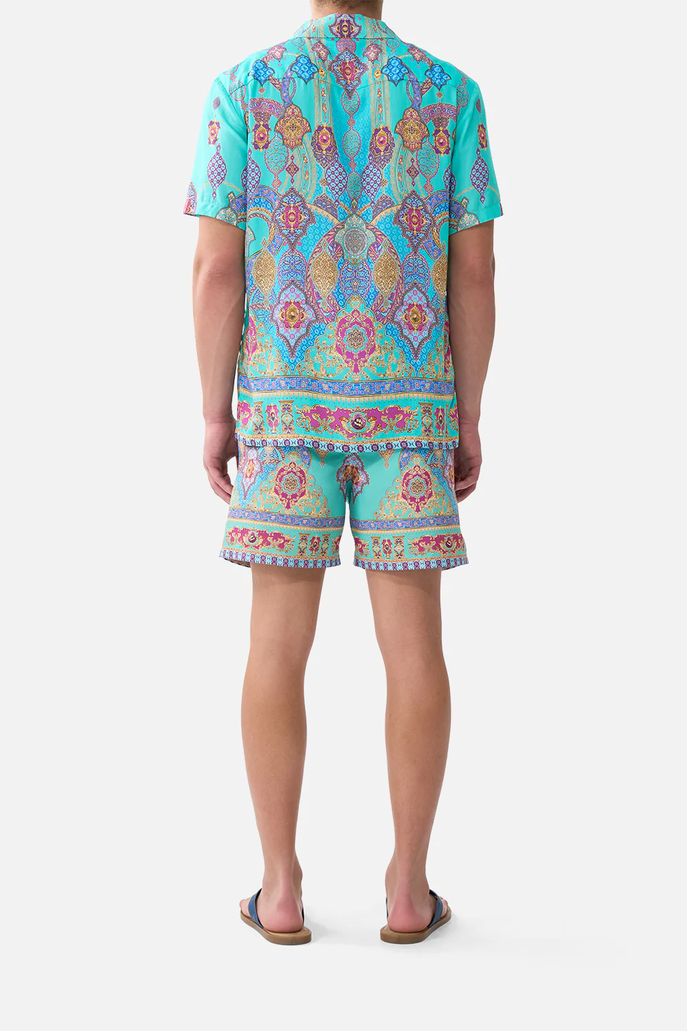 SHORT SLEEVE CAMP COLLARED SHIRT THE CONCUBINES CORRIDOR