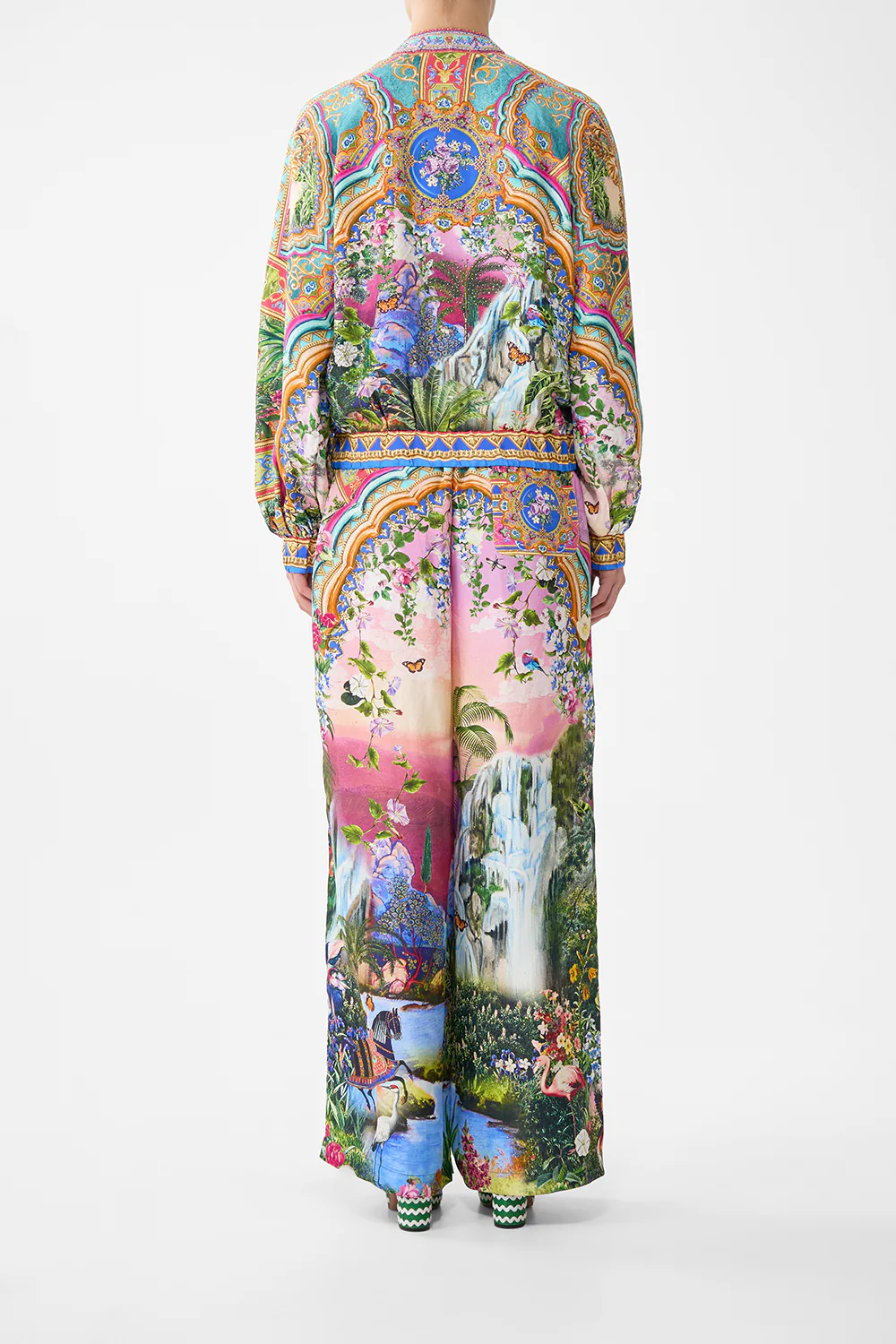 BOMBER JACKET WITH SHIRRED CUFF TURKISH DELIGHT