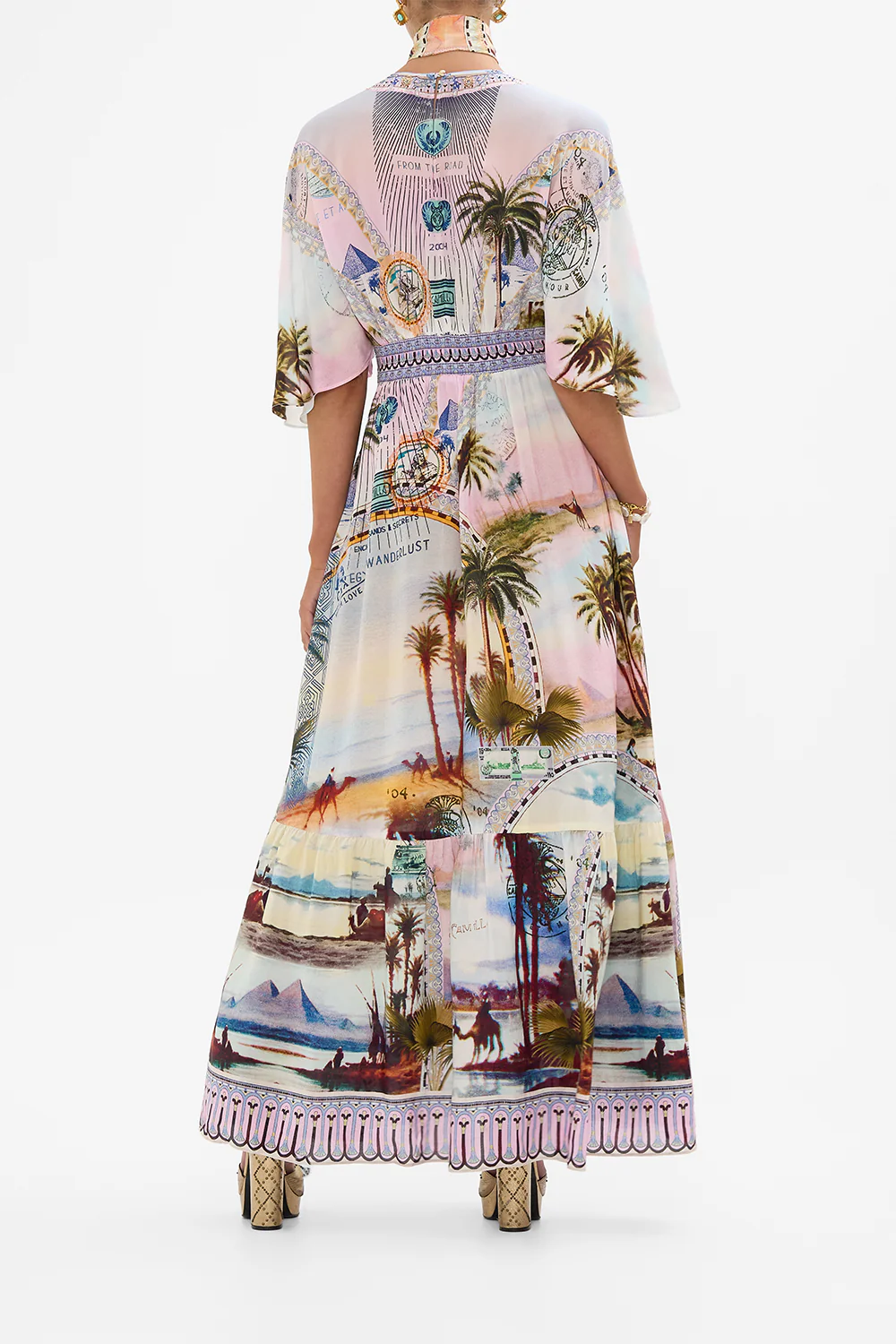 WAISTED DRESS WITH HEM RUFFLE CALL ME IN CAIRO