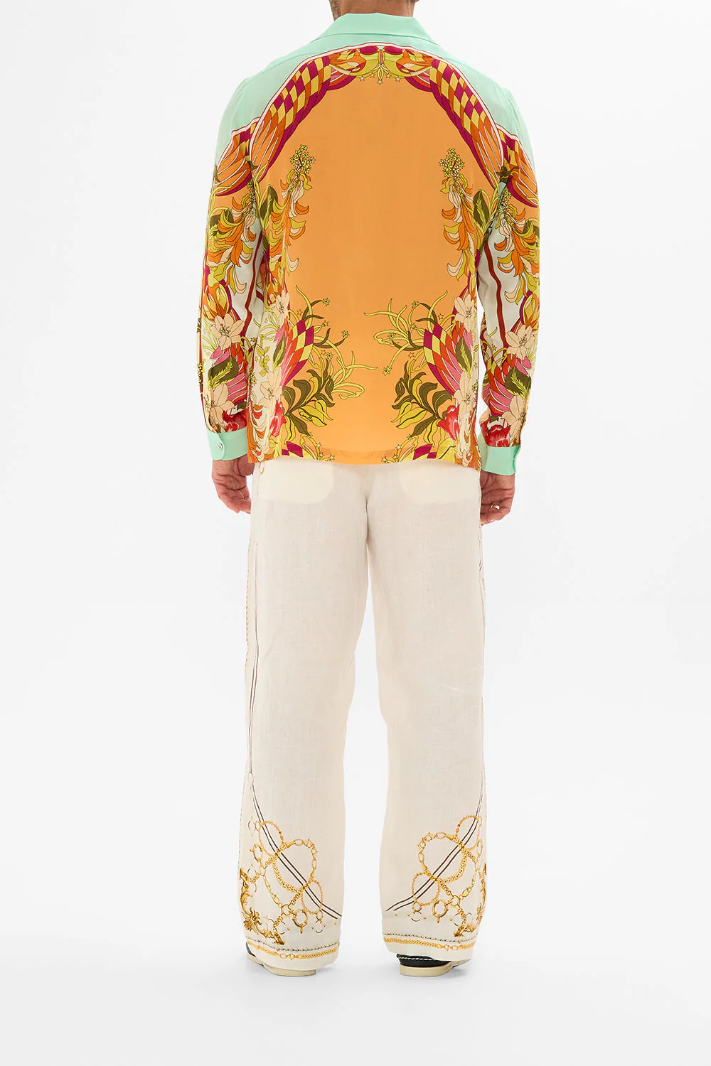 LONG SLEEVE CAMP COLLARED SHIRT THE FLOWER CHILD SOCIETY