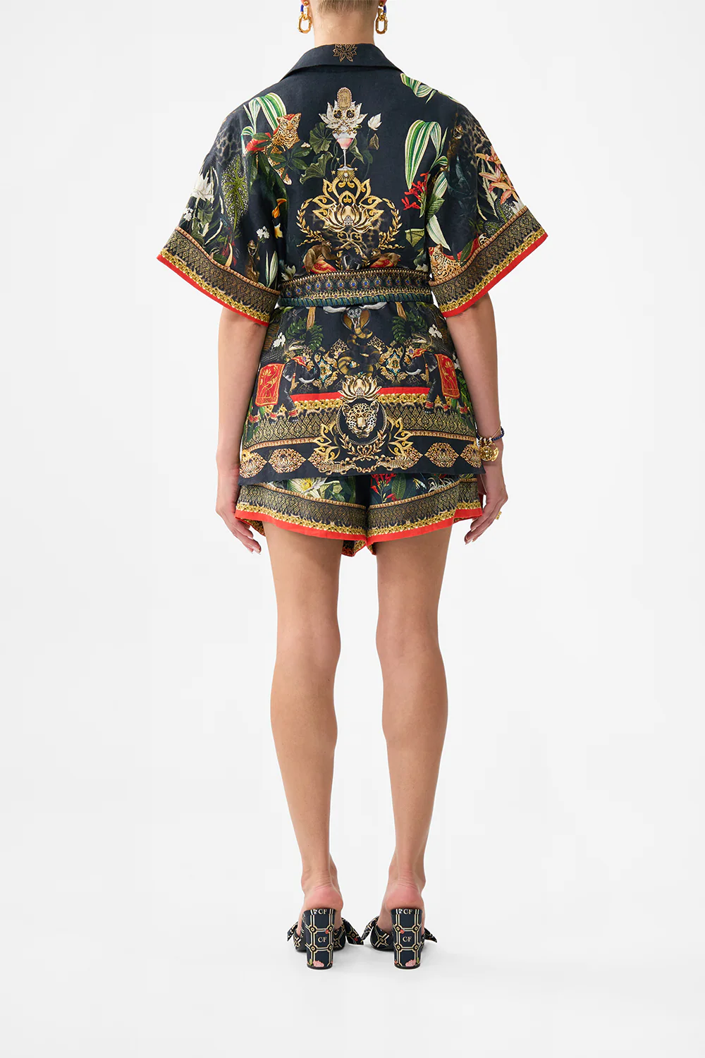 DOUBLE BREASTED SHORT SLEEVE JACKET READY FOR MY WELCOME DRINK