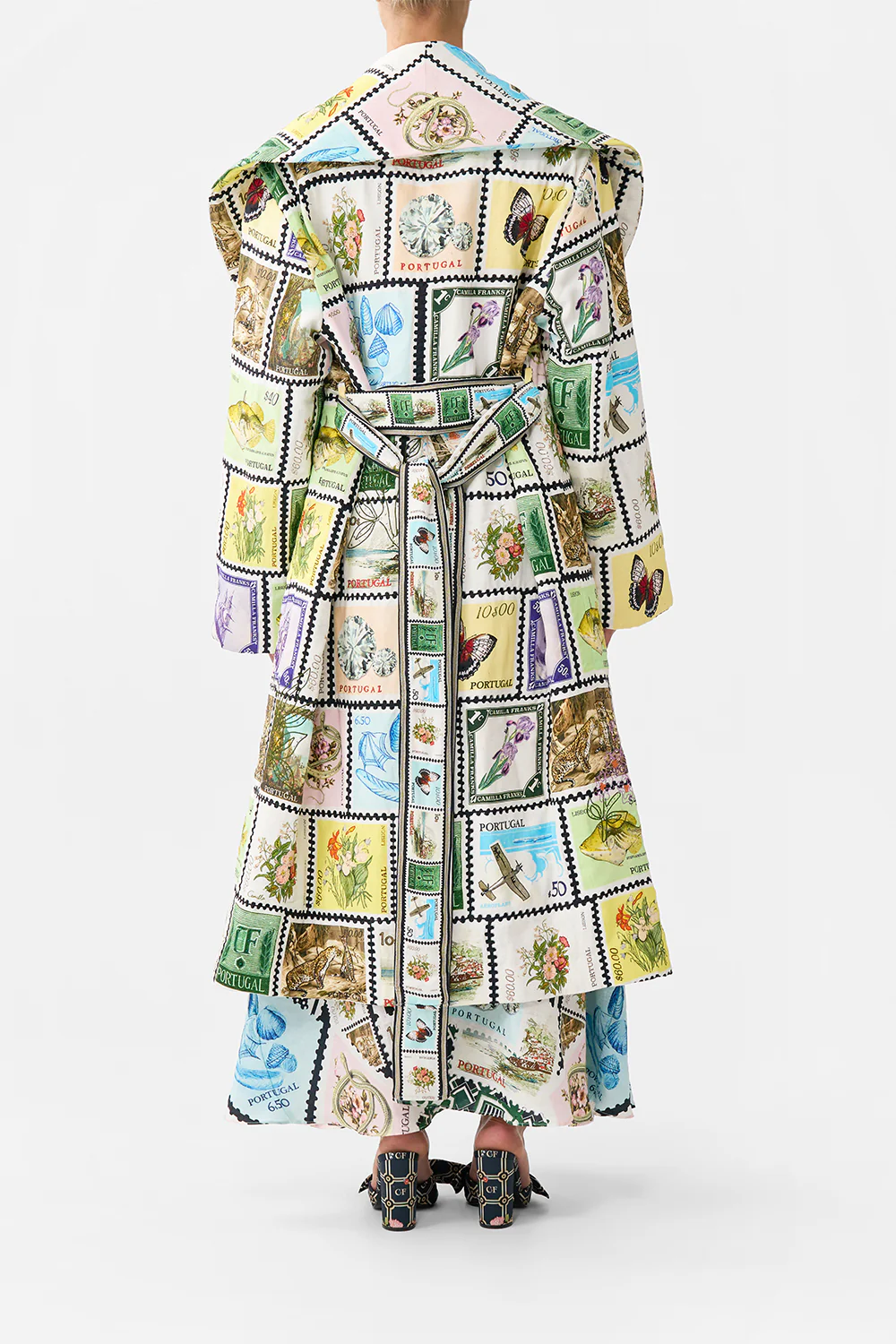 QUILTED LONG WRAP COAT MY PORTO PEN PAL