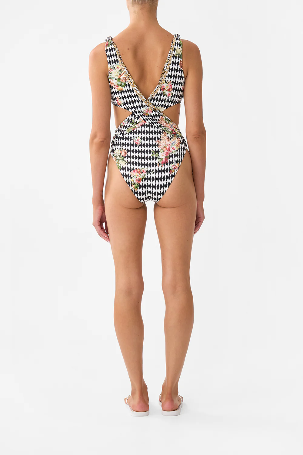 TWIST FRONT CUT OUT ONE PIECE ROCOCO GLOW