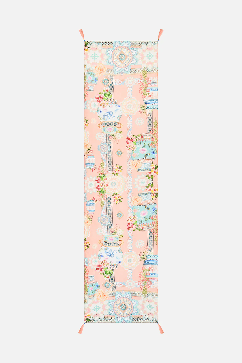 LONG SILK CRINKLE CHIFFON SCARF MEET ME IN MALLORCA