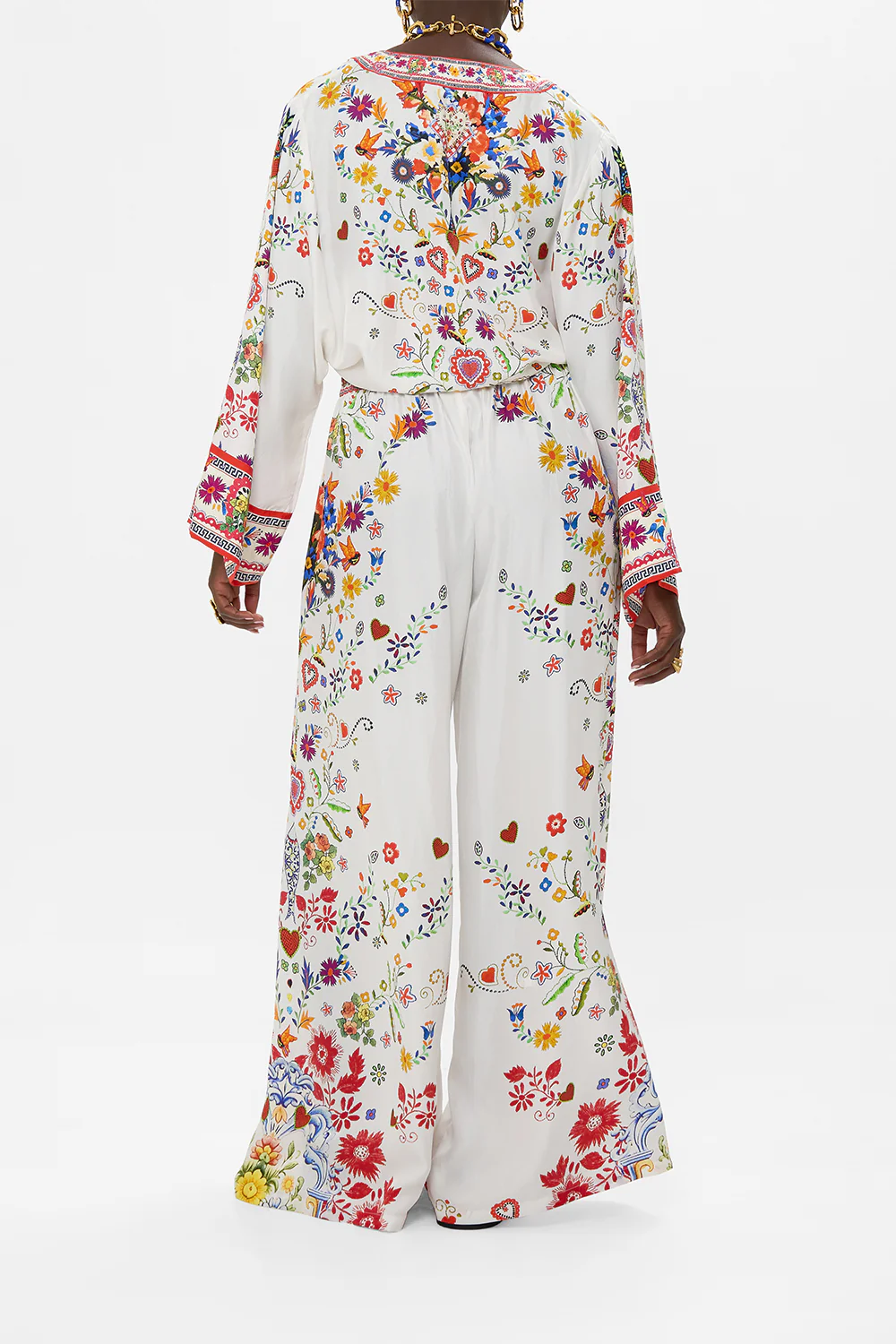 WIDE LEG TROUSER WITH FRONT POCKETS FAITH, LUCK & JUSTICE