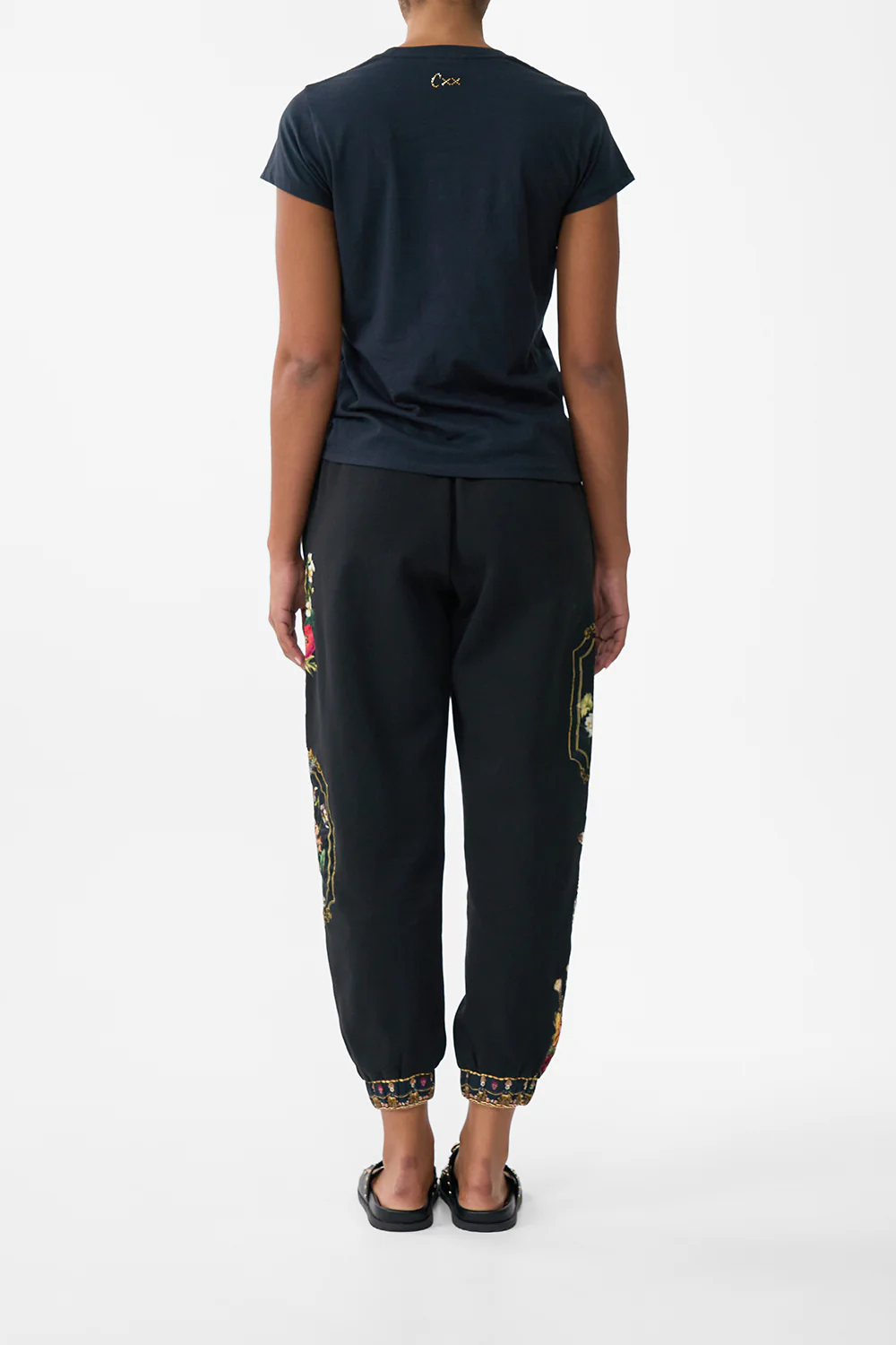 SLIM FIT ROUND NECK T-SHIRT WITH LACE NOBLE ENDEAVOURS