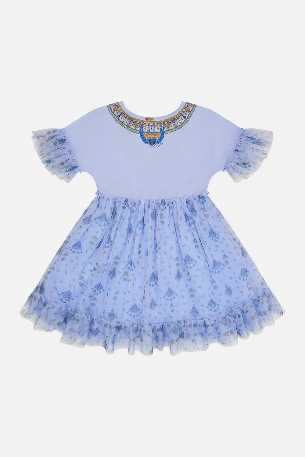 KIDS TEE TUTU DRESS 4-10 UNDER SCARAB SKIES
