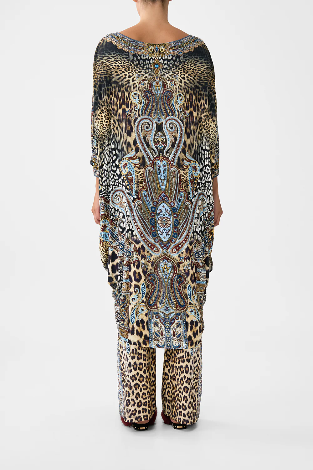 JERSEY SCOOP BACK HEM DRESS ISTANBUL ANIMALIA