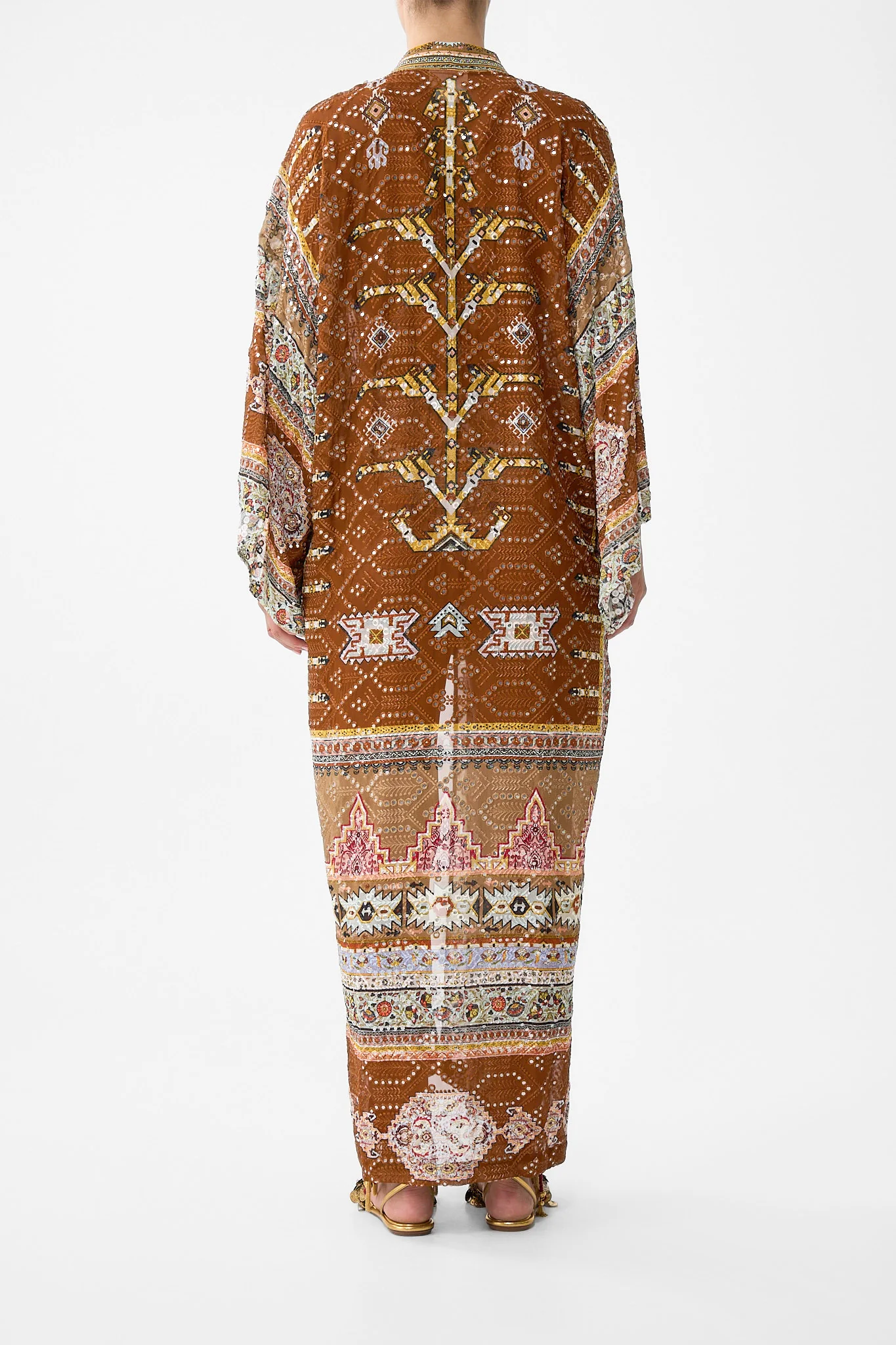 KIMONO LAYER WITH COLLAR FABRIC OF TIME