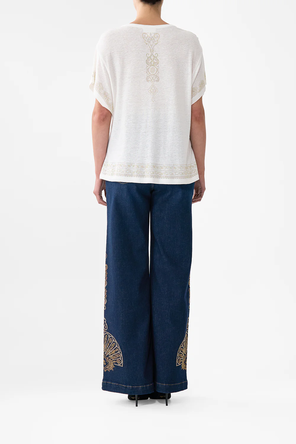 T-SHIRT WITH DROPPED ARMHOLE - WHITE EAST OF ISTANBUL