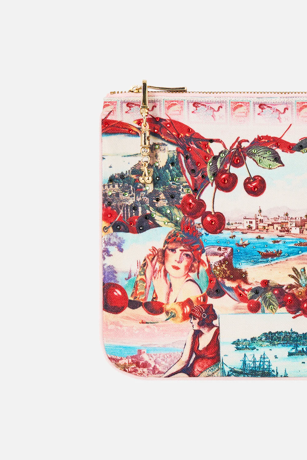 SMALL CANVAS CLUTCH NOTES FROM THE ROAD