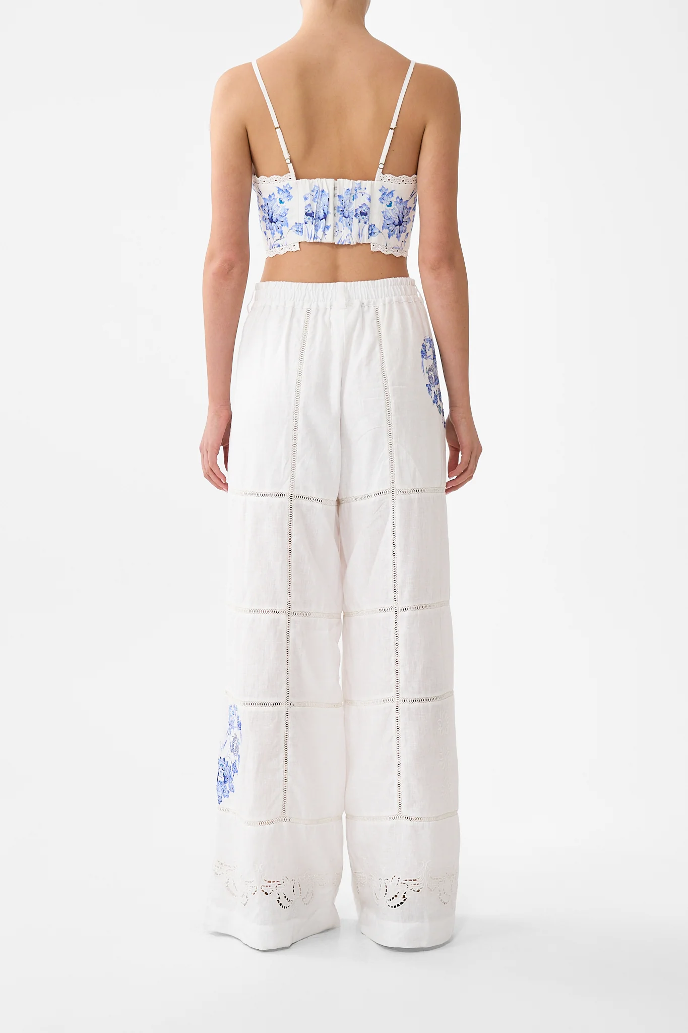 WIDE LEG WAISTED PANT ALL ABOUT THAT LACE